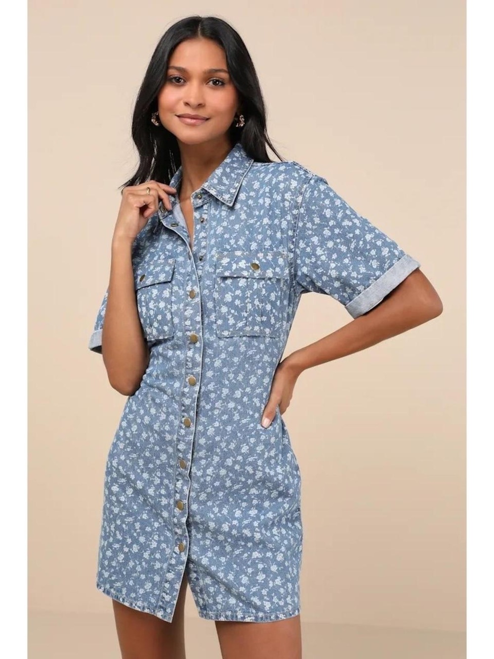 Lulus Denim Dress - Picture 2 of 5